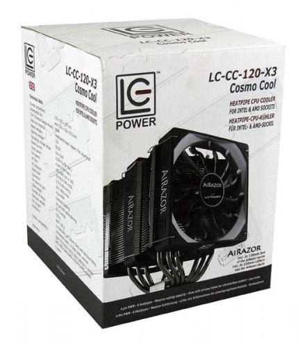 LC-Power: High-End-CPU-Kühler mit Lüftern aus der AIRAZOR-Serie vorgestellt