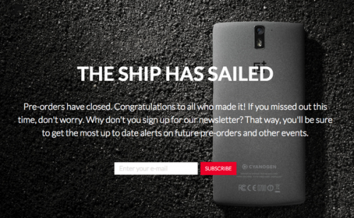 OnePlus One: Neue Bestellungen am 17. November möglich