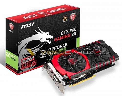MSI: GeForce GTX 960 Gaming G2 und GTX 960 100 Million Edition