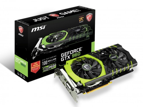 MSI GeForce GTX 960 und GTX 970 100 Millionen Edition vorgestellt