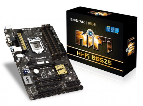 Biostar: Neues Hi-Fi B85Z5 Mainboard vorgestellt