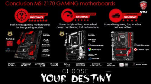 Z170: MSI stellt Gaming-Mainboards vor