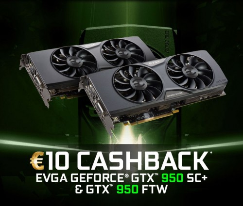 Caseking: 10 Euro Cashback auf EVGA GeForce GTX 950