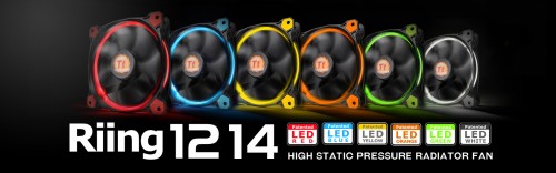 Thermaltake: Neue Riing-LED-Lüfter in gelb und orange vorgestellt