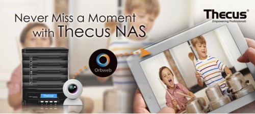 Thecus NAS für Heimüberwachung mittels Webcam