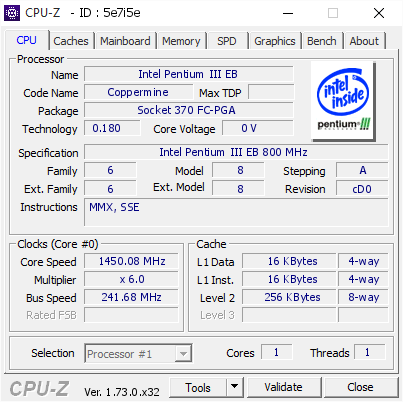 OC-Rekord: SDRAM mit Pentium 3 auf 241,7 MHz übertaktet
