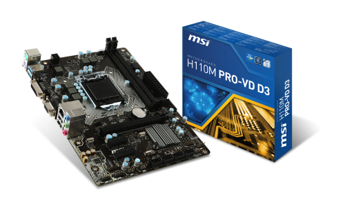 MSI Pro-Serie: Mainboards mit H110-Chipsatz vorgestellt