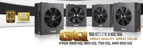 EVGA GQ-Serie: Netzteile mit 80-PLUS-Gold-Zertifizierung