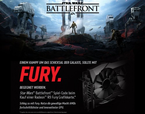 AMD: Radeon R9 Fury mit kostenlosem Star Wars Battlefront
