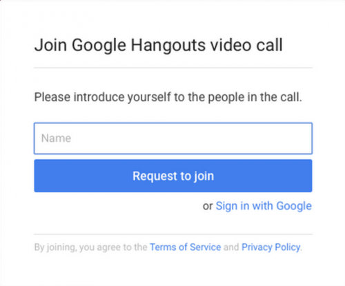 Google Hangouts ab sofort auch ohne Konto nutzbar