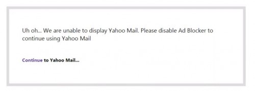 Yahoo geht gegen Adblocker vor