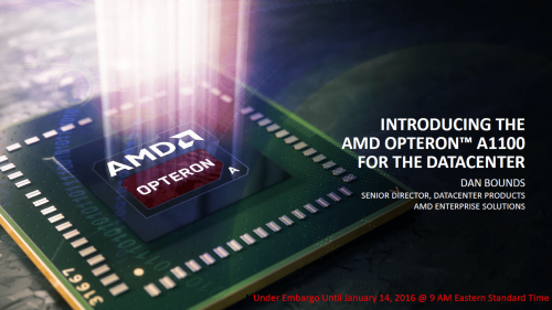 AMD Opteron A1100: Server-CPU mit ARM-SoC endlich erhältlich