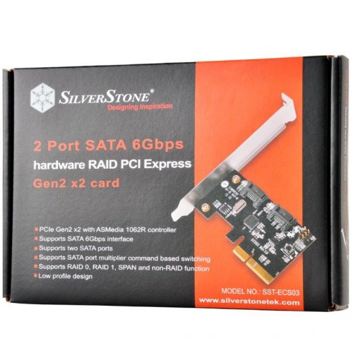 SilverStone ECS03: SATA-RAID-PCIe-Steckkarte