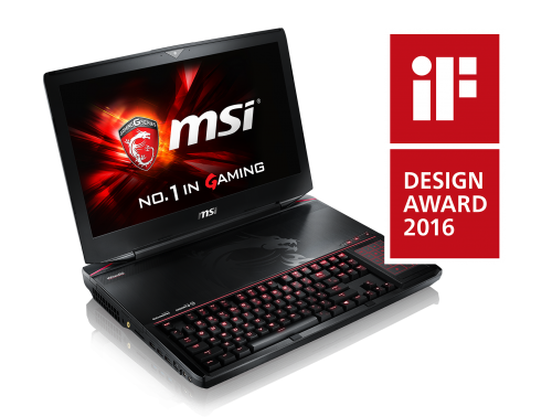 MSI GT80 Titan Gaming Notebook gewinnt iF Design Award 2016