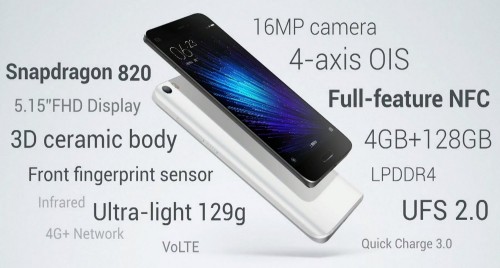 Xiaomi Mi 5: Smartphone mit Snapdragon 820 für unter 300 Euro angekündigt