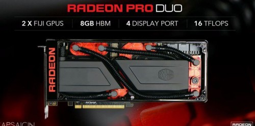 AMD Radeon Pro Duo: Zwei Fiji-GPUs für Virtual Reality
