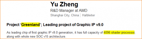 AMD Radeon R9 480: Greenland-GPU mit 4096 Shadern?