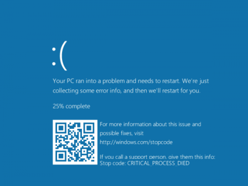 Windows 10: Blue Screen mit QR-Code soll bei Fehleranalyse helfen