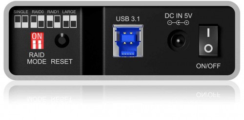 Icy Box: 2,5-Zoll-Raid in einem externen Gehäuse mit USB 3.1