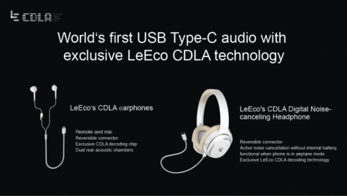 LeEco kündigte Smartphones mit Typ-C-Audio an