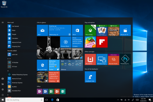 Windows 10: Startmenü und Cortana mit Verbesserungen in der Preview-Verison