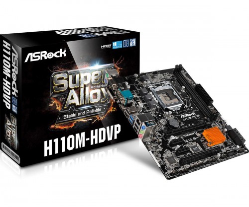 ASRock H110M-HDVP: Mainboard im Micro-ATX-Format