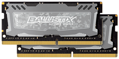 Crucial stellt Ballistix Sport LT DDR4-SO-DIMMs vor