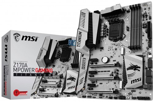 MSI Z170A MPower Gaming Titanium: Schneeweißes Gaming-Mainboard