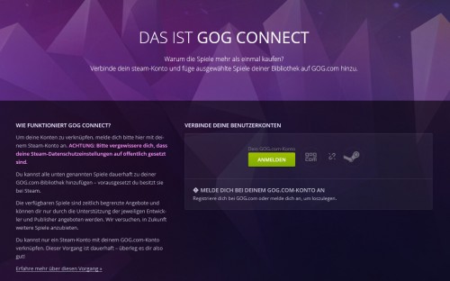 GoG Connect: Kostenlose Kopien von Steam-Spielen ohne DRM sichern