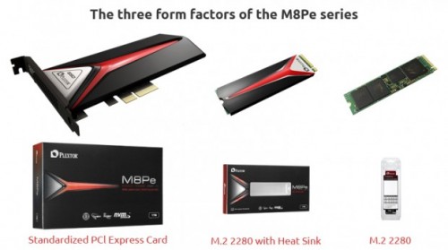 Plextor M8Pe: SSD mit NVMe-Protokoll in drei Varianten