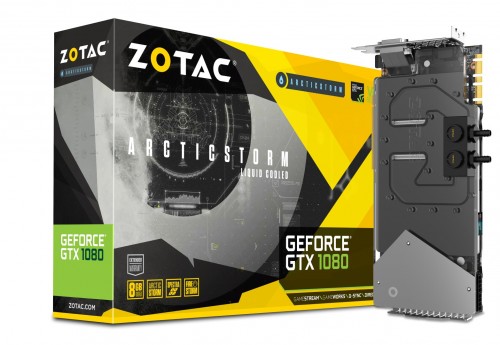 Zotac ArcticStorm Edition: Wassergekühlte GeForce GTX 1080 mit Single-Slot-Kühler