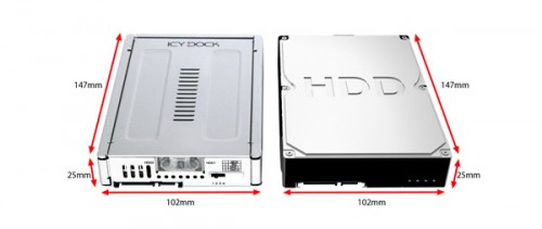 Icy Dock EZConvert Pro MB982SPR-2S R1: 3,5-Zoll-Slot-Converter für zwei 2,5-Zoll-Geräte