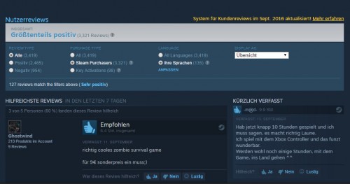 Steam: Indie-Entwickler durch Änderung am Bewertungssystem benachteiligt?