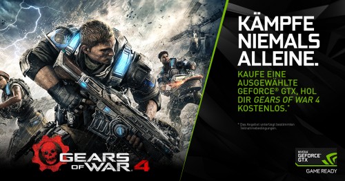 Gears of War 4 jetzt im GeForce-GTX-Bundle inklusive Xbox-Play-Anywhere