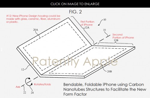 Apple: Patent für faltbare Smartphones