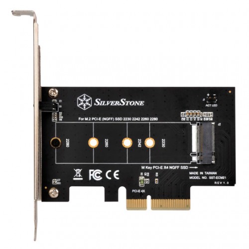 SilverStone ECM21: PCIe-Nachrüstkarte für einen M.2-Slot
