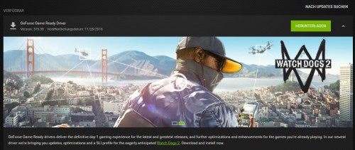 Nvidia 376.09 WHQL: Release-Treiber für Watch Dogs 2