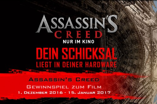 MSI: Gewinnspiel zum Filmstart von Assassins Creed