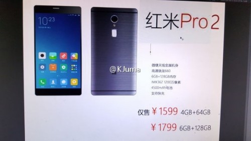 Xiaomi Redmi Pro 2 soll mit OLED-Display ausgestattet sein