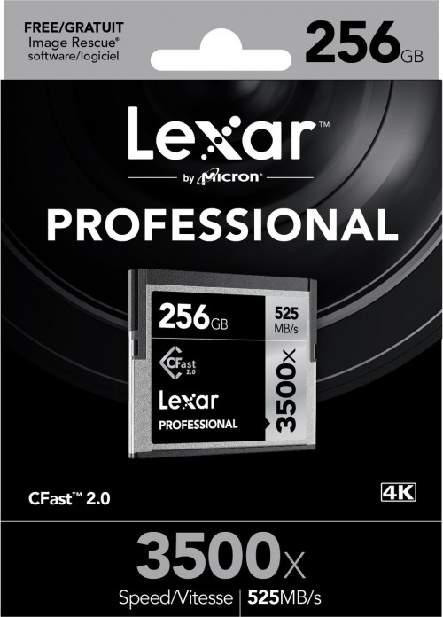 Lexar CFast 2.0: 512-GB-Speicherkarte erreicht 525 MB/s