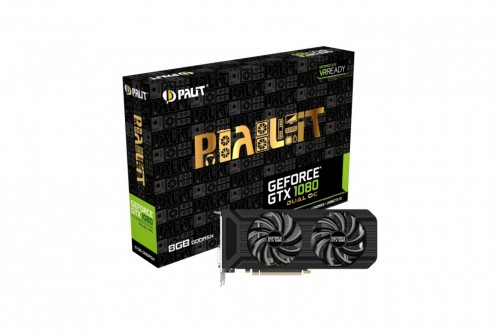 Palit GeForce GTX 1080 Dual OC Edition: Übertaktete Grafikkarten mit Custom-PCB