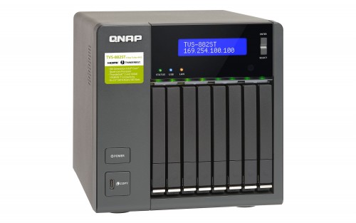 QNAP TVS-882ST2: Thunderbolt-2-NAS mit 10-GbE-Netzwerkkarte