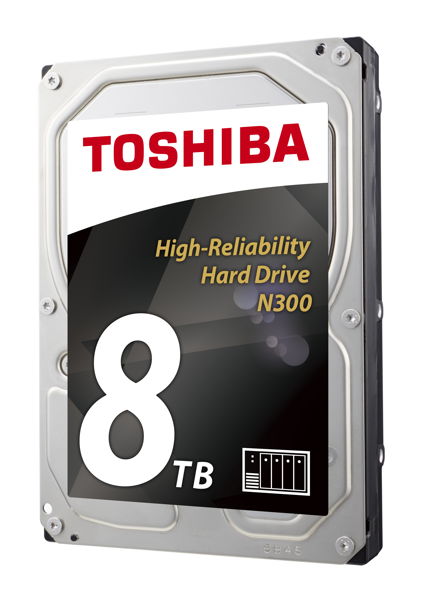 Toshiba: Neue NAS-HDDs mit 8 TB Speicherplatz vorgestellt