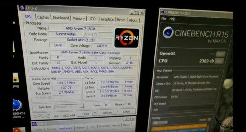 AMD Ryzen 7 1800X bricht mit 5,2 GHz den Cinebench-R15-Weltrekord