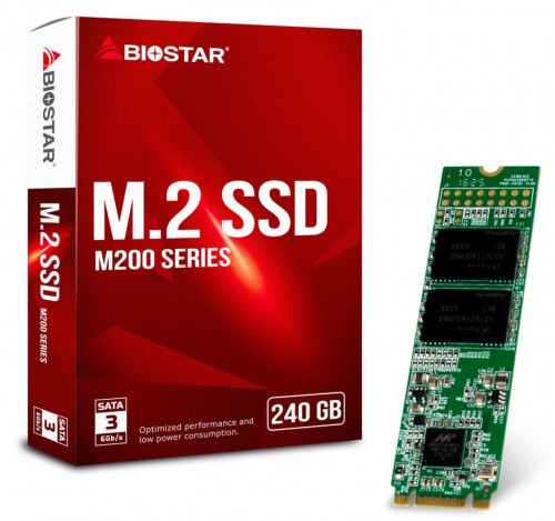 Biostar stellt mit der M200-Serie neue M.2-SSDs aus dem eigenen Haus vor