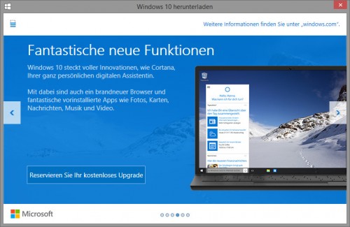 Windows 10 upgrade fenster3