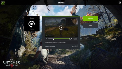 Geforce experience share