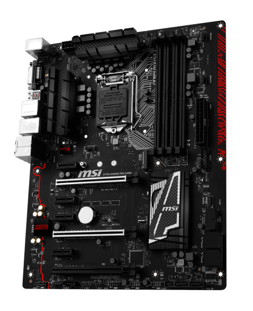 Msi z170a gaming pro carbon product pictures 3d3 led