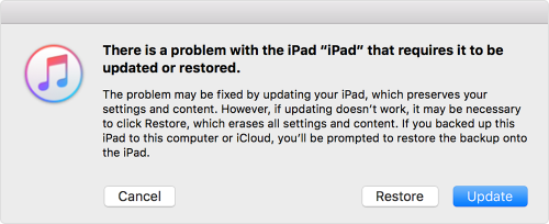 Ios9 ipad update restore error msg