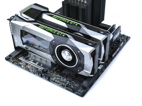 GeForce GTX 1080 SLI mit SLI-HB-Bridge
